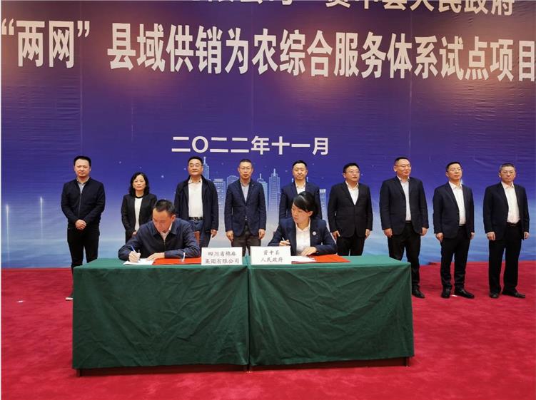 集团公司与资中县人民政府正式签订 “两端两网”试点项目出资协议